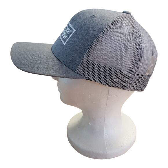 Tractor Supply Light Gray Trucker Snapback Hat Cap Lid like NEW - Picture 4 of 5